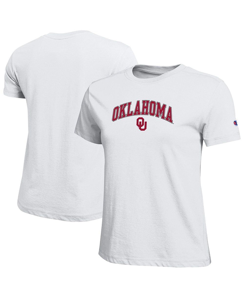 Champion Женская футболка с принтом арочной надписи Oklahoma Sooners