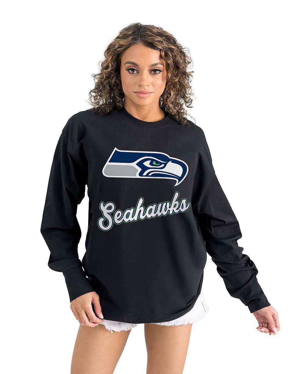 Gameday Couture Женская футболка Oversized с длинным рукавом Seattle Seahawks