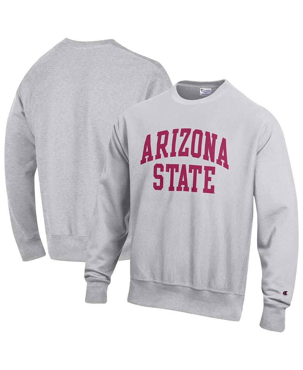 Мужской флисовый свитшот Champion с круглым вырезом Reverse Weave Arizona State Sun Devils