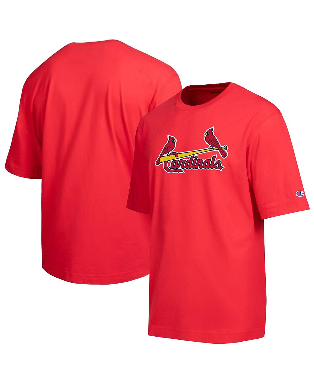 Champion мужская футболка с аппликацией из шенилла St. Louis Cardinals, свободный крой