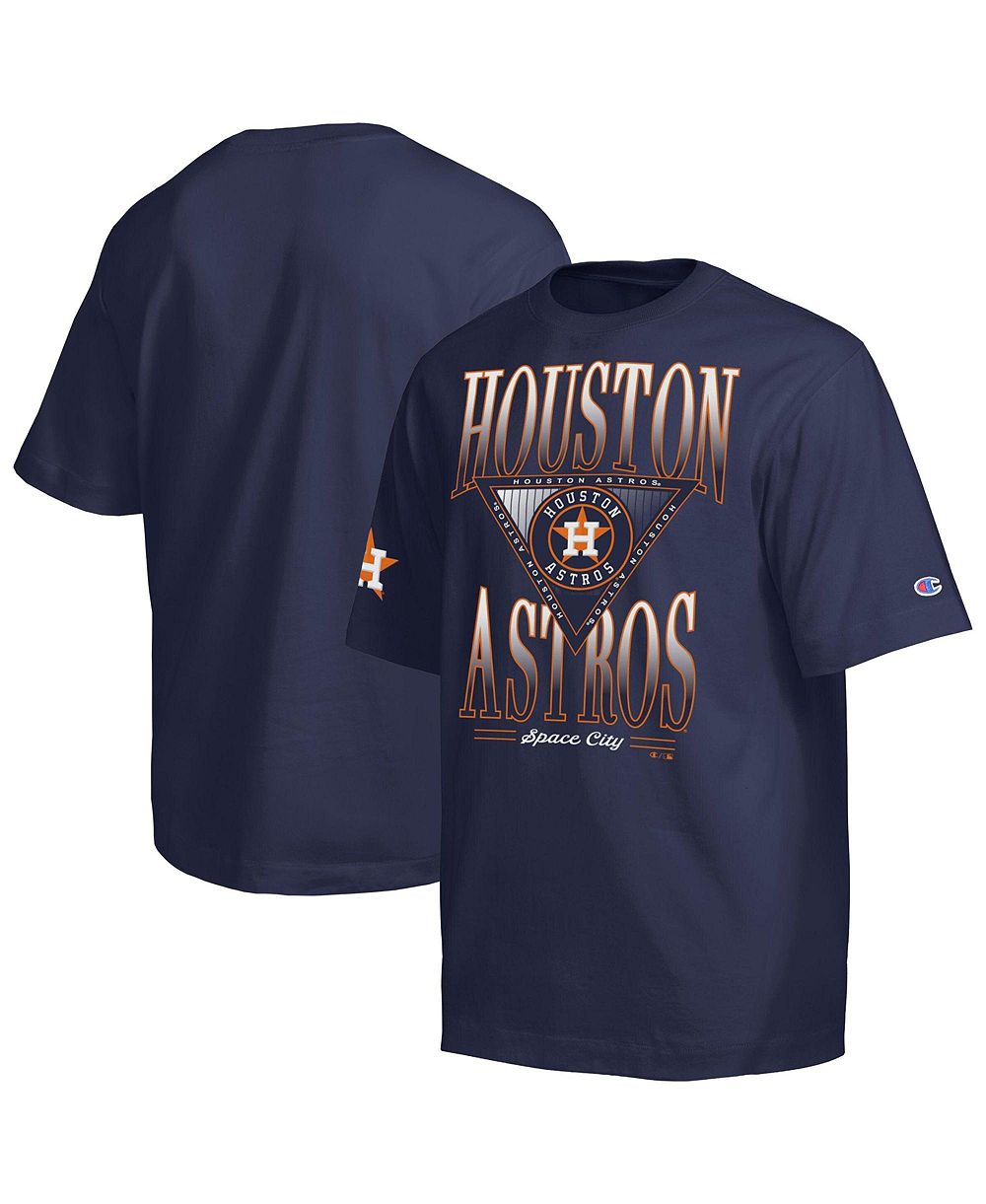 Мужская футболка Champion Houston Astros Traditions с заниженной линией плеча