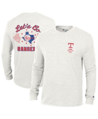 Champion Мужская футболка с длинным рукавом Texas Rangers Cooperstown Winning Tradition