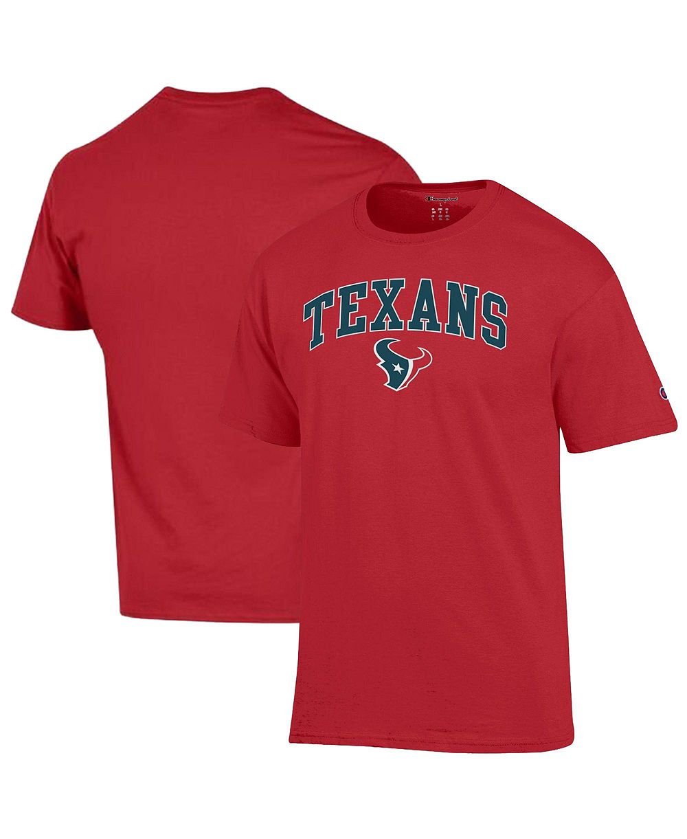 Мужская футболка Champion с логотипом Houston Texans красного цвета