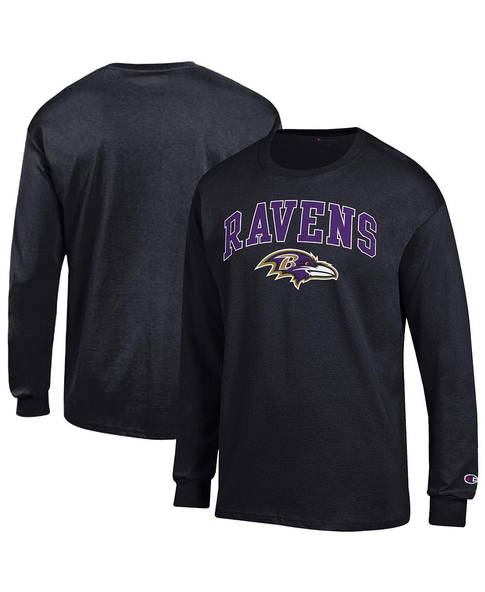 Мужская футболка Champion Baltimore Ravens Arch с длинным рукавом, черная