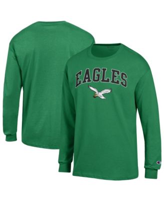 Champion Men's Kelly Green Philadelphia Eagles Arch Over Logo Long Sleeve T-Shirt