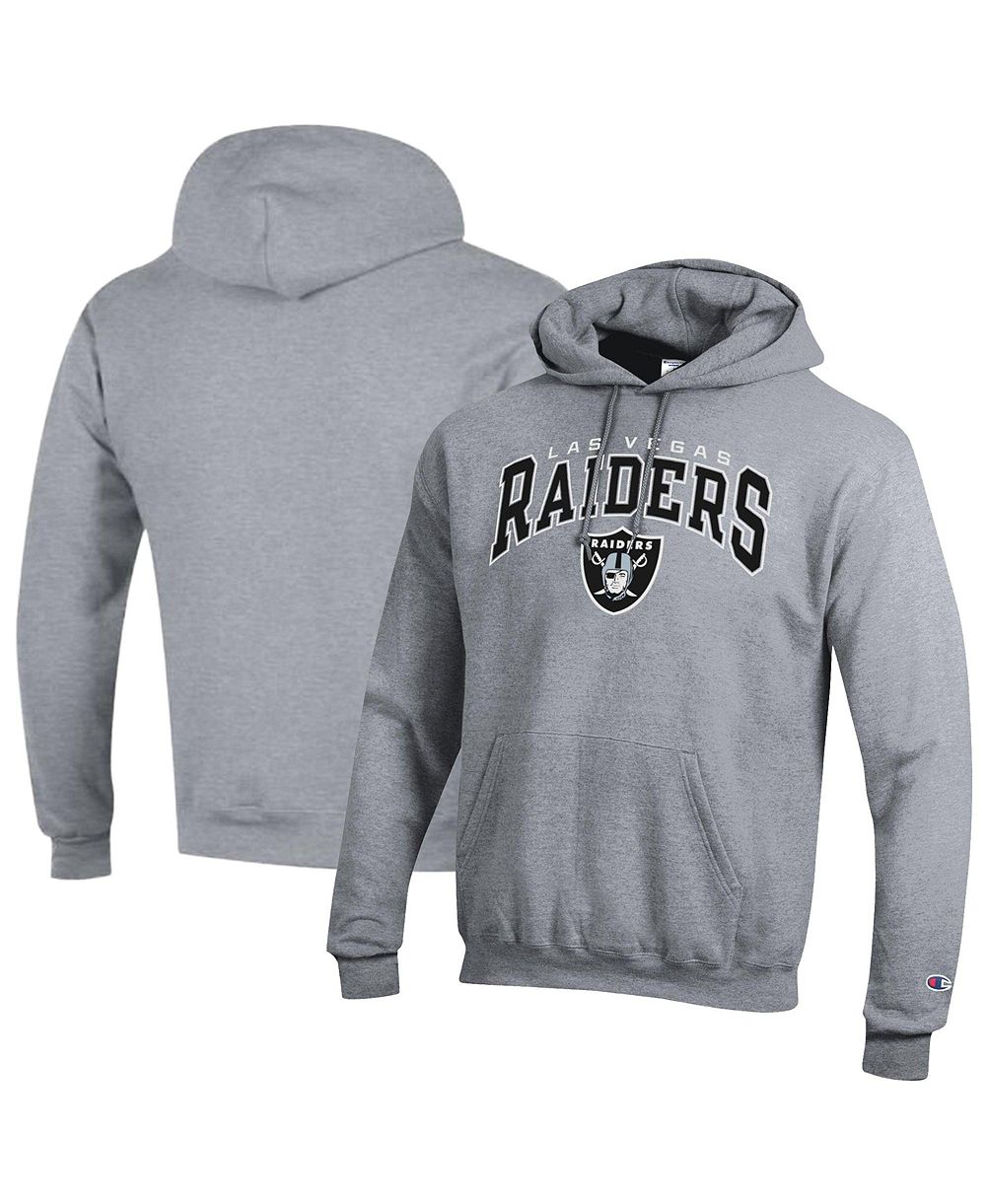 Мужской худи Champion классического кроя с начесом, логотипом Las Vegas Raiders и принтом над логотипом, с подкладкой из флиса