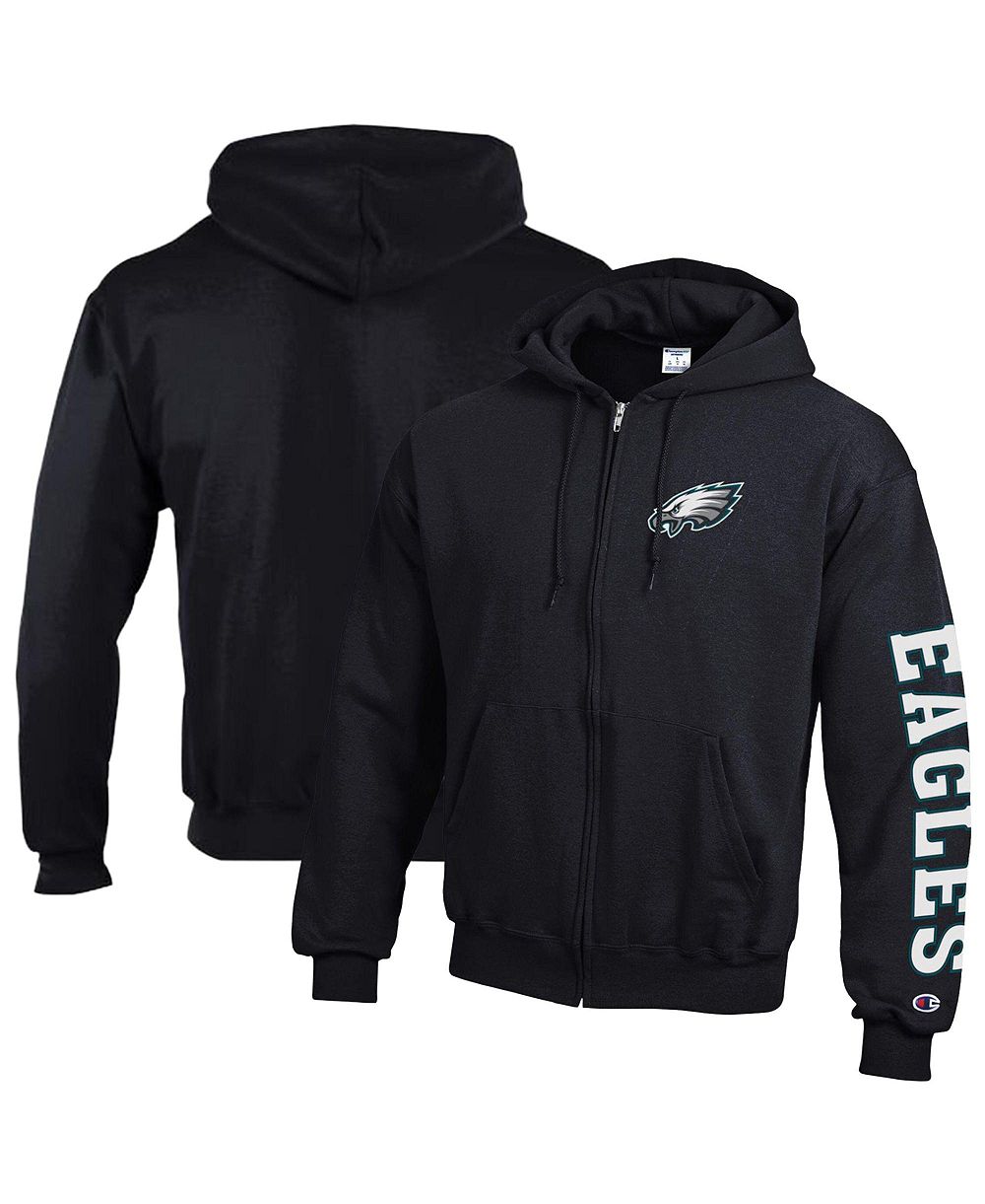 Мужское худи Champion с полной молнией и флисом, Philadelphia Eagles