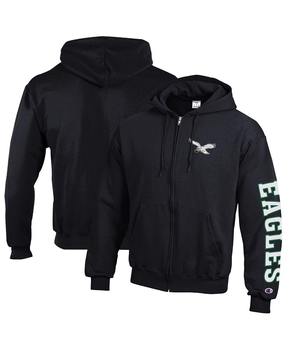 Худи Champion Men's Philadelphia Eagles Powerblend Full-Zip Fleece