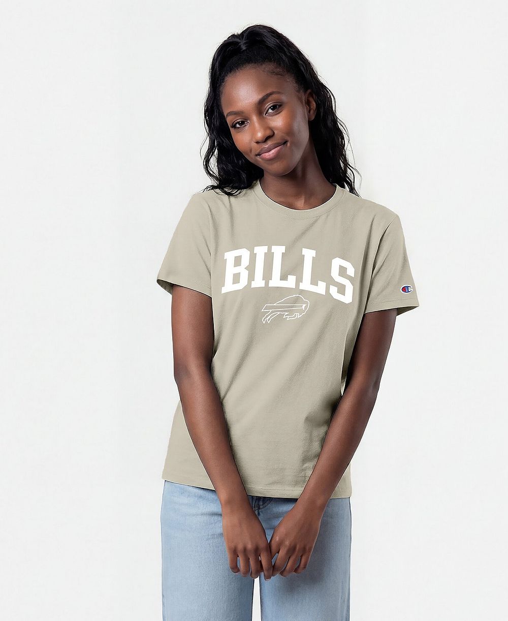 Женская футболка Champion Buffalo Bills с графическим принтом, нанесенным методом трафаретной печати