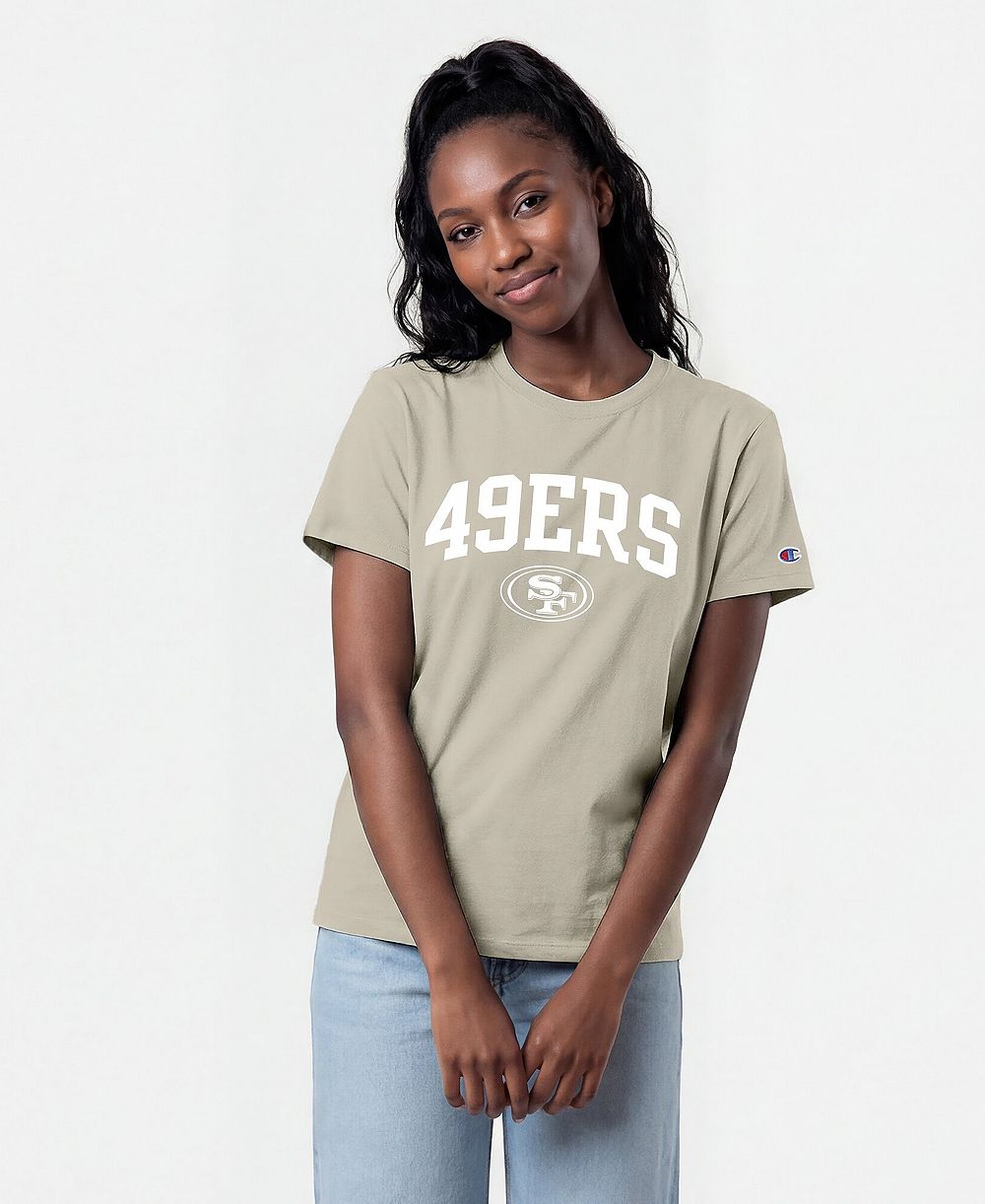 Женская футболка Champion San Francisco 49ers Cocoa Butter Screen-Print Graphics