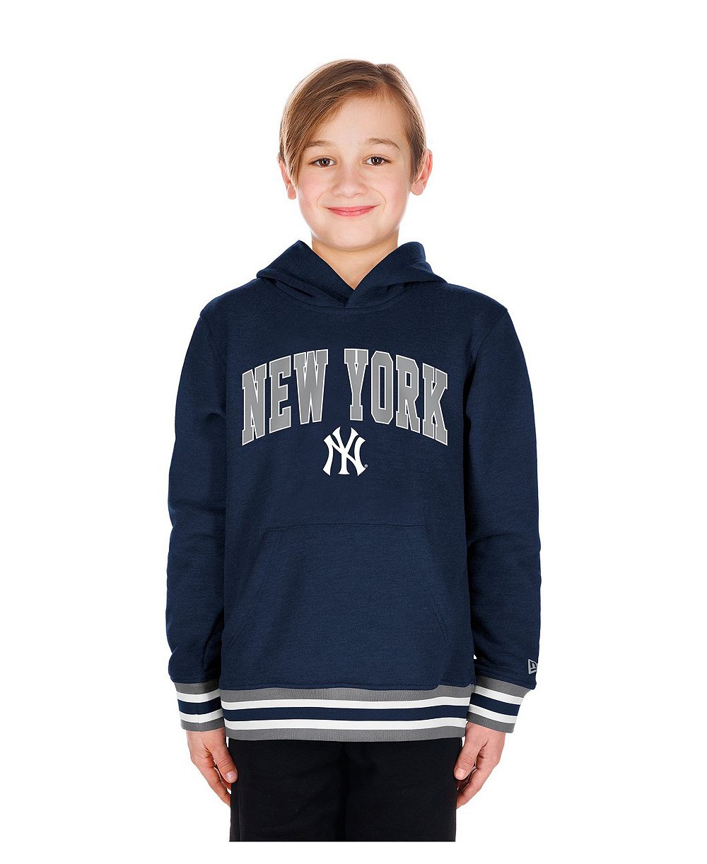 Худи New Era Big Boys and Girls Navy New York Yankees с трикотажной отделкой