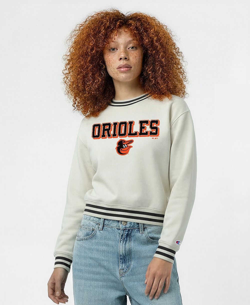 Мужской свитшот Champion Baltimore Orioles Reverse Weave с круглым вырезом
