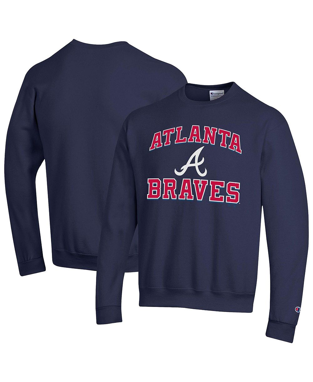 Champion Men's Atlanta Braves Heart & Soul Powerblend Crewneck Sweatshirt