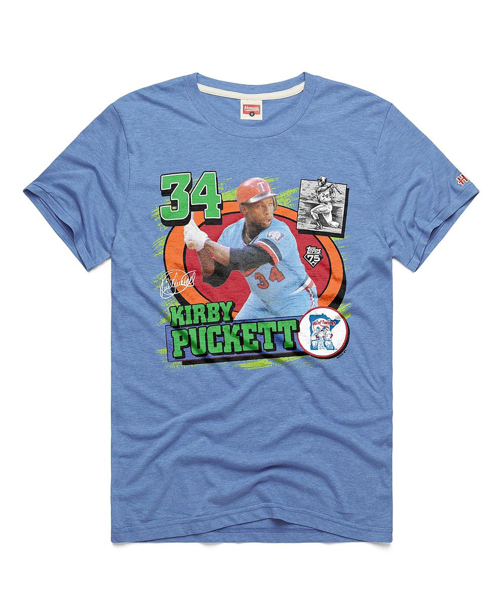 Homage мужская футболка с графикой Minnesota Twins Kirby Puckett Topps 75 Remix