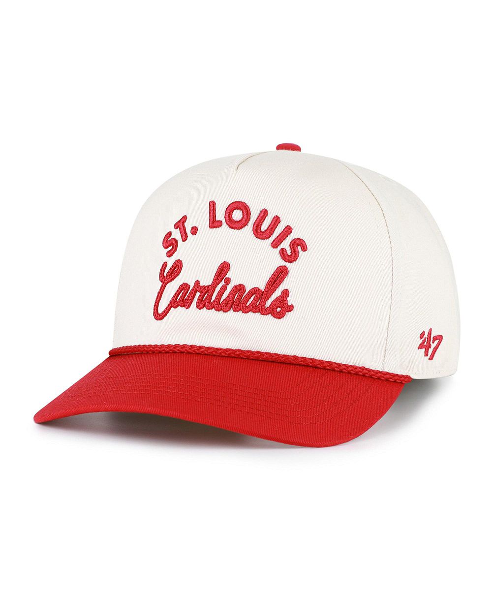 '47 Brand мужская регулируемая кепка Hitch с веревочным шнуром и символикой St. Louis Cardinals, цвета натуральный/красный