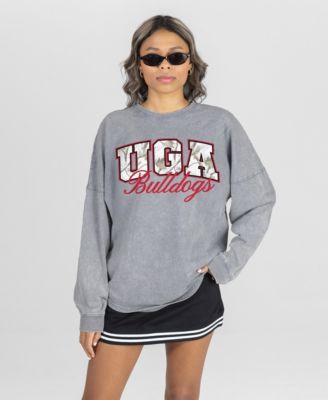 Gameday Couture Women's Georgia Bulldogs Dropped-Shoulder Snow-Washed Long-Sleeve T-Shirt