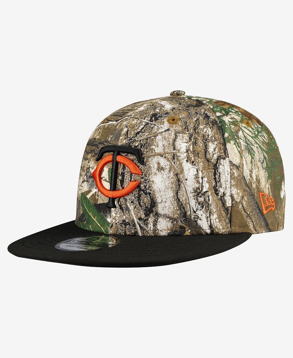 New Era мужская кепка-бейсболка 9FIFTY с застежкой-snapback Realtree Orange Pop Minnesota Twins Camo