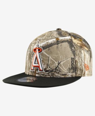 Мужская кепка New Era Camo Los Angeles Angels Realtree Orange Pop 9FIFTY Snapback