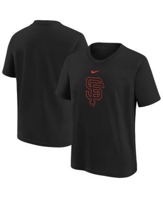 Nike Big Boys and Girls Black San Francisco Giants Large Logo T-Shirt