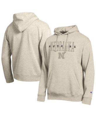 Мужское худи Champion с начесом цвета нейтральный стек с логотипом Nebraska Huskers All-Star