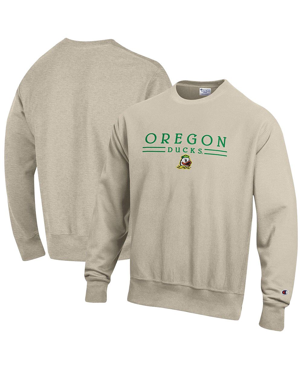 Champion Men's Oregon Ducks Reverse Weave Crewneck Heavyweight Fleece-Lined Sweatshirt