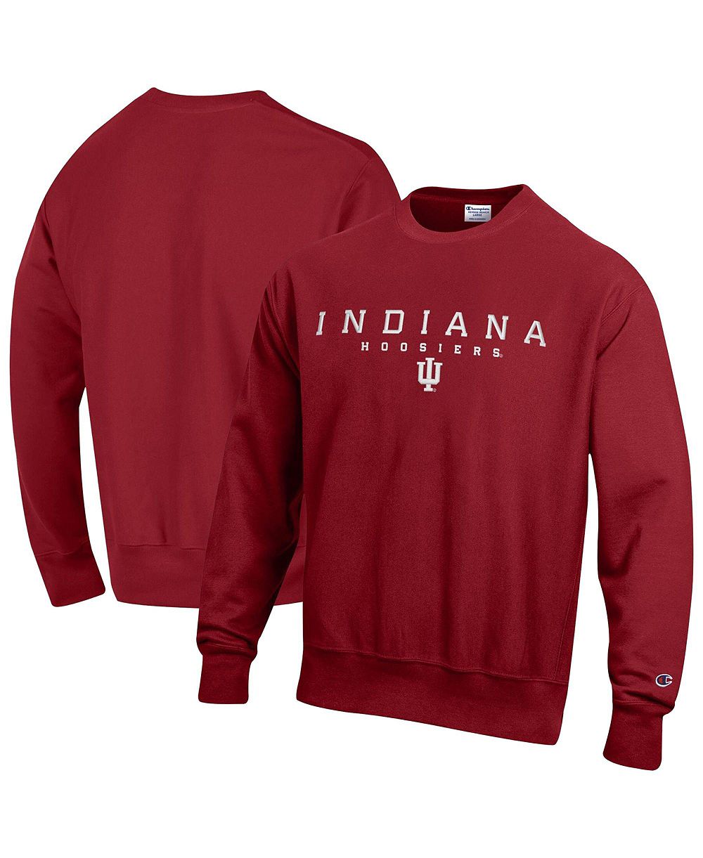 Мужской тяжелый свитшот Champion с круглым вырезом и технологией Reverse Weave, Indiana Hoosiers