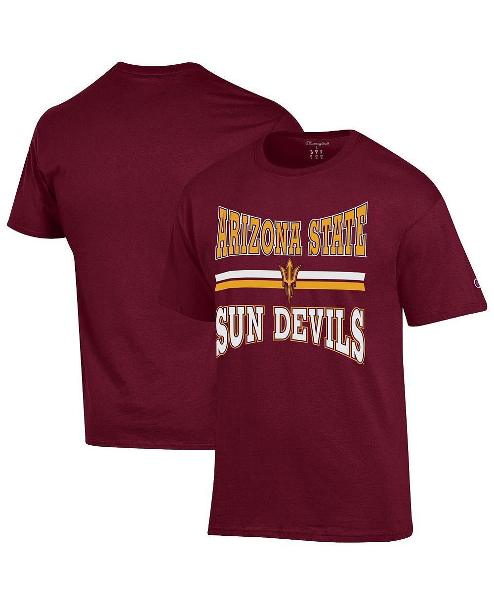 Мужская футболка Champion классического кроя с принтом «Arizona State Sun Devils Team Zoom»