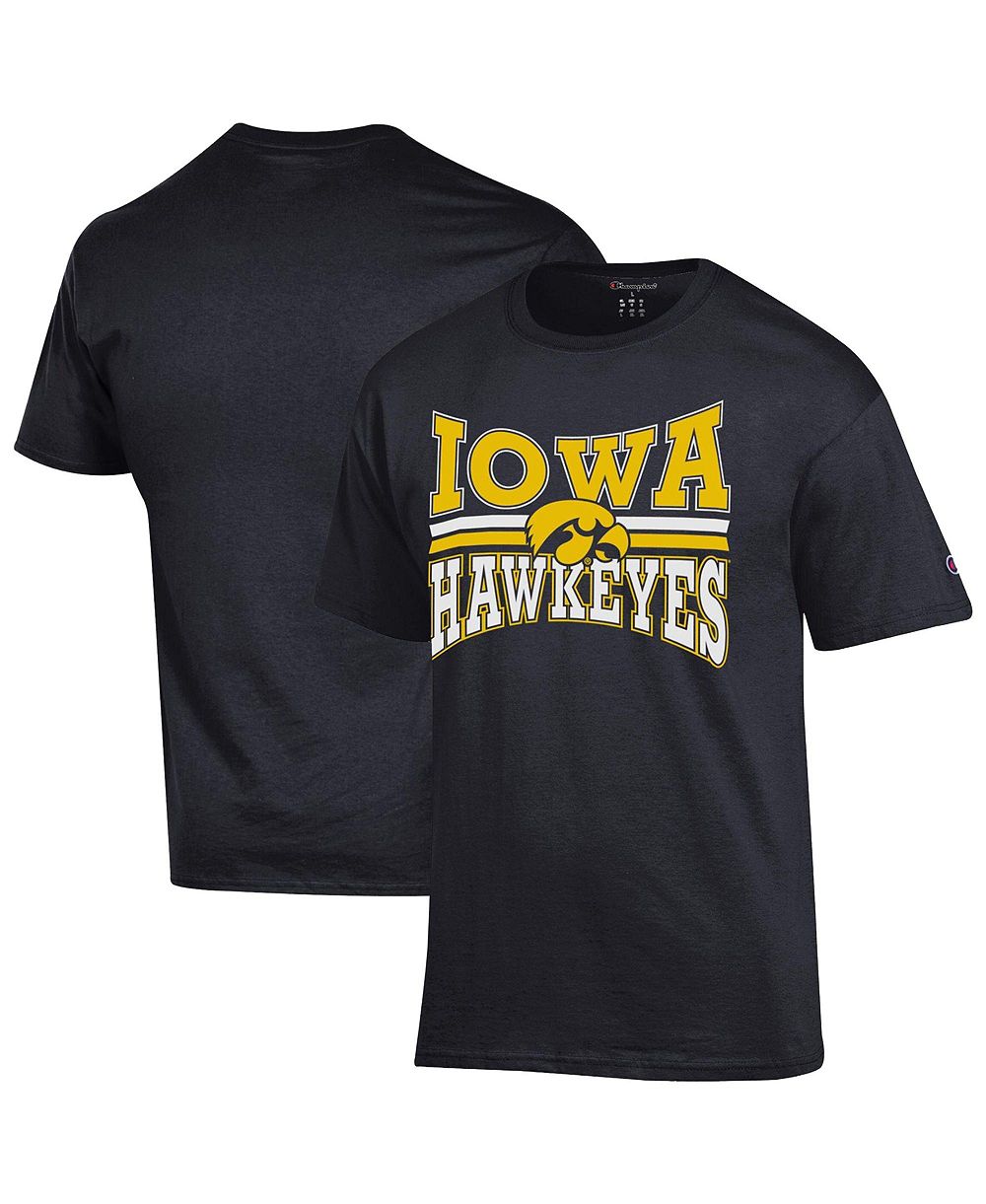 champion мужская футболка classic fit с логотипом iowa hawkeyes