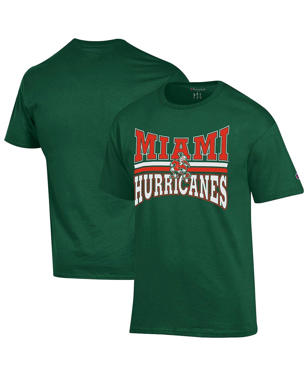 Champion Men's Miami Hurricanes Team Zoom Classic-Fit T-Shirt