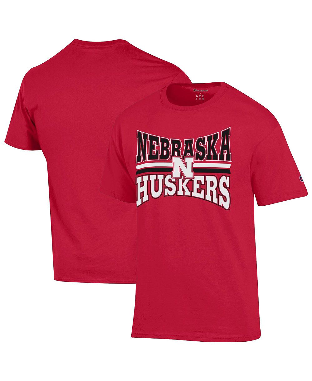 Мужская футболка Champion Nebraska Huskers Team Zoom Classic-Fit Team Graphics