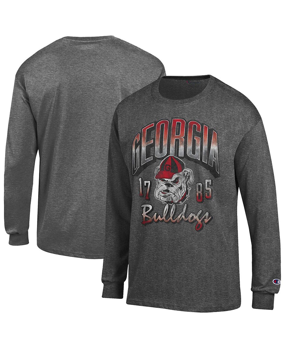 Champion Men's Georgia Bulldogs Long-Sleeve Crewneck T-Shirt