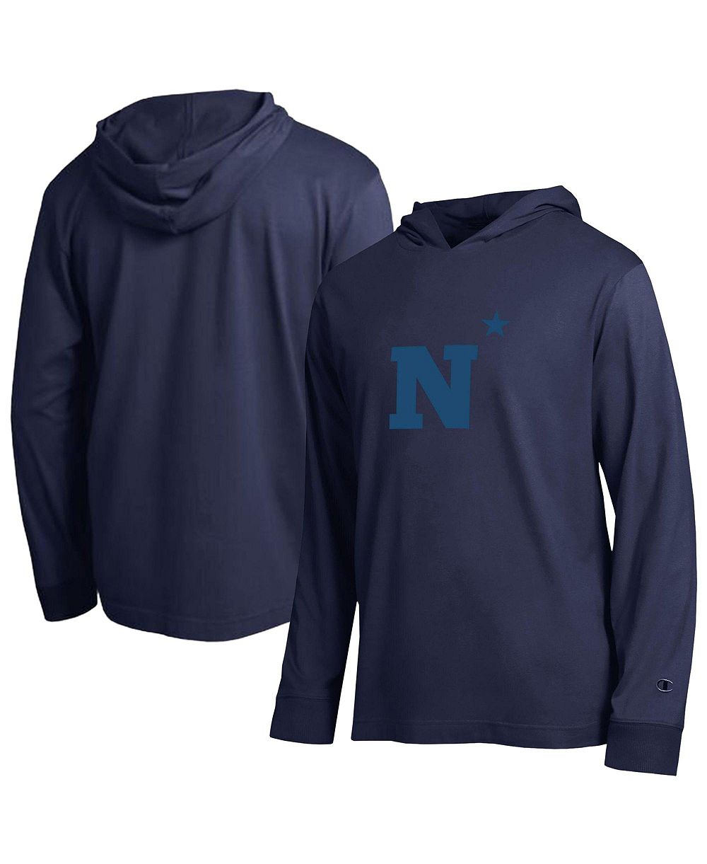 Мужской лонгслив-худи Champion Navy Midshipmen Tonal All-Star Long Sleeve