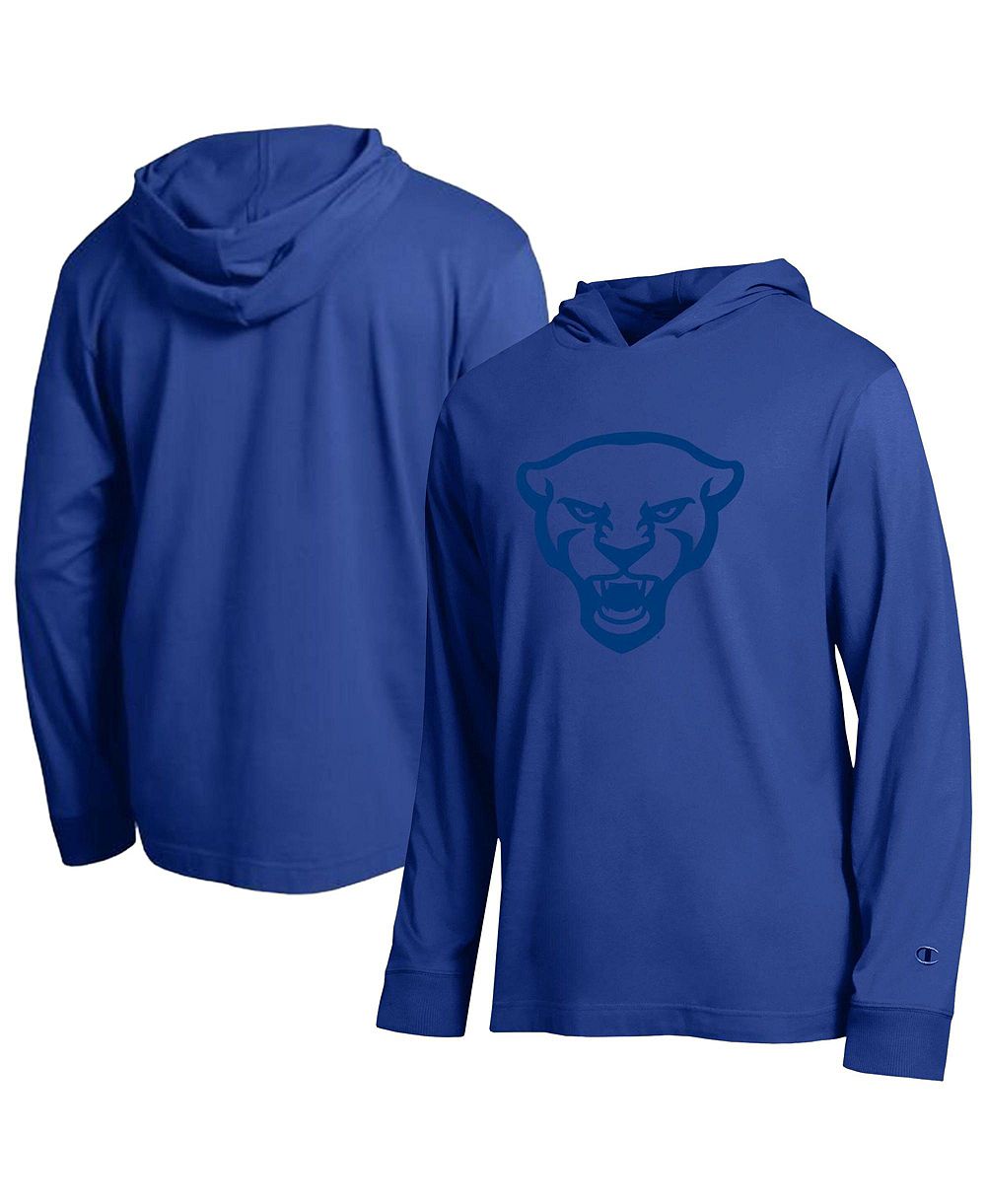 Champion Men's Royal Pitt Panthers Tonal All-Star Long Sleeve Hooded T-Shirt