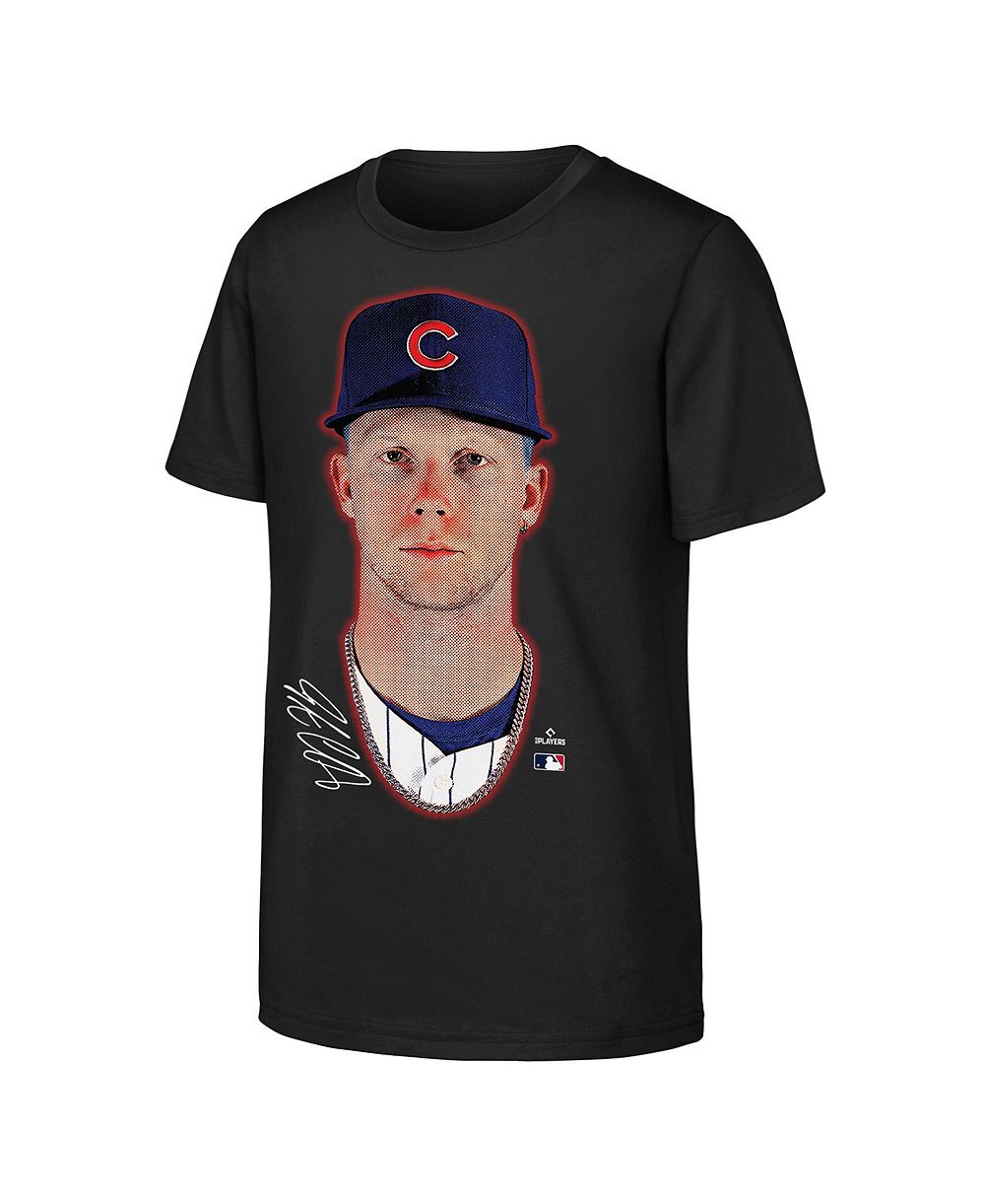 Футболка Outerstuff для мальчиков и девочек Pete Crow-Armstrong, черная, с логотипом Chicago Cubs