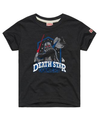 Homage Toddler Charcoal Los Angeles Dodgers Star Wars x MLB Dark Side T-Shirt