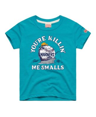 Детская футболка Homage из трикотажа с эффектом потертости, цвета Teal, с логотипом Seattle Mariners x The Sandlot, для малышей