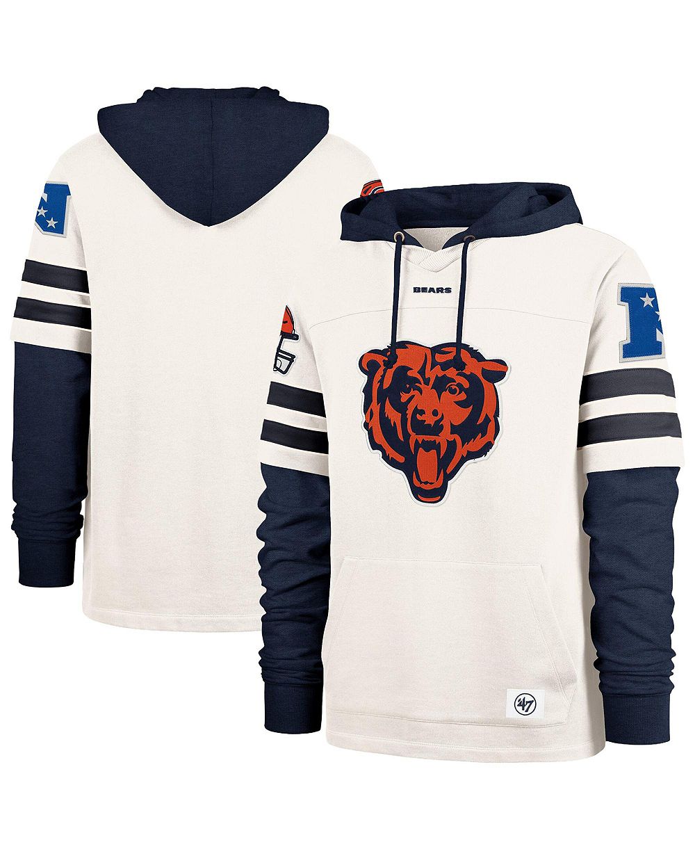 '47 Brand Мужское худи с завязками, Chicago Bears Split Zone Cornerback Duo
