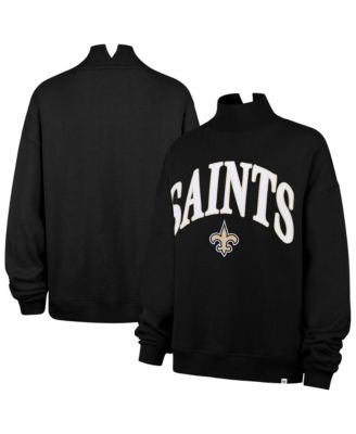 Женское свитшот '47 Brand New Orleans Saints Oversized Vantage с воротником-стойкой