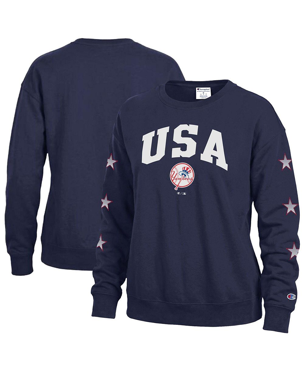 Женская флисовая толстовка Champion New York Yankees Americana Crewneck