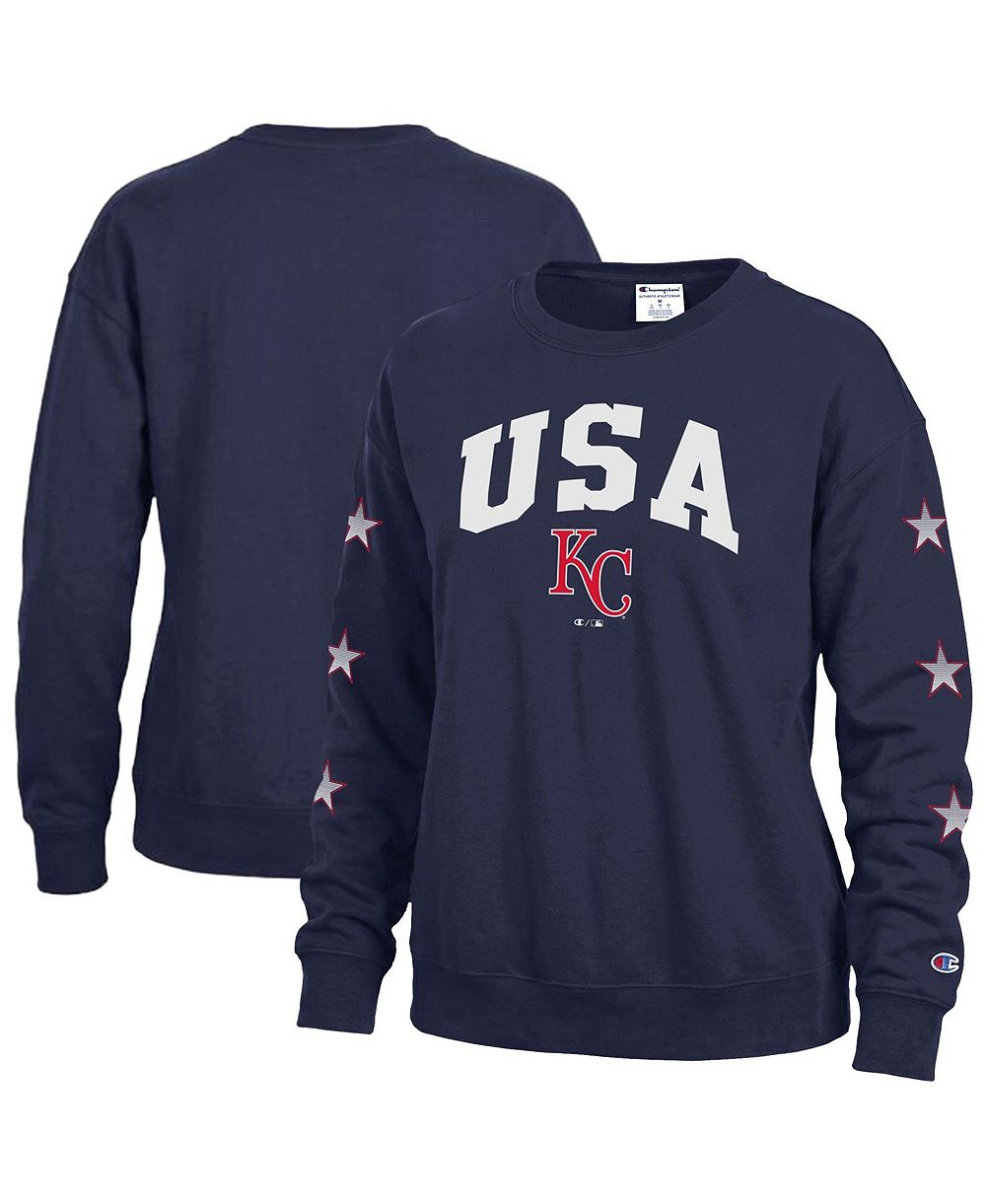 Мужской флисовый свитшот с круглым вырезом Americana Kansas City Royals, Champion