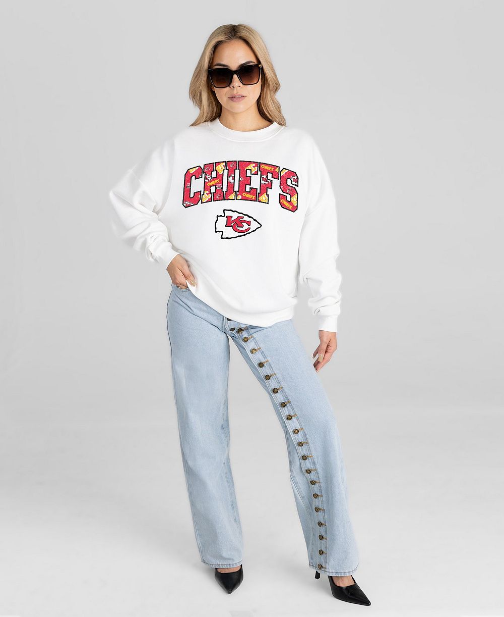 Женская оверсайз толстовка Gameday Couture с принтом Kansas City Chiefs