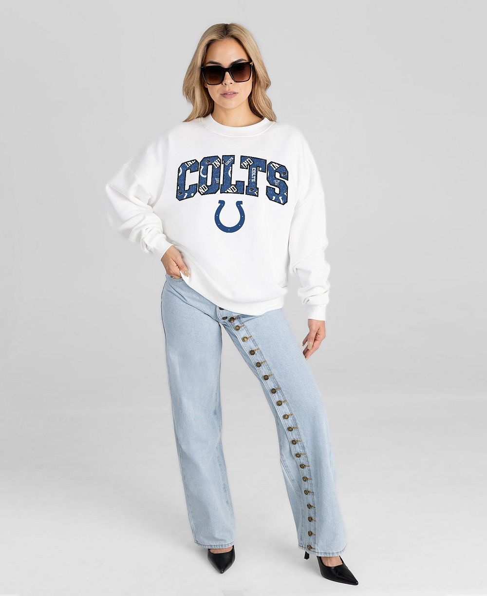 Gameday Couture Women's Indianapolis Colts Sweet Play Oversized Drop-Shoulder Sweatshirt