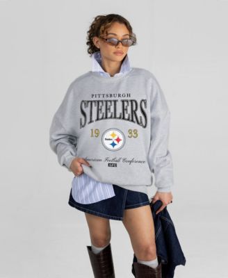 Gameday Couture Женская черная Pittsburgh Steelers мгновенная классика оверсайз свитшот с опущенными плечами