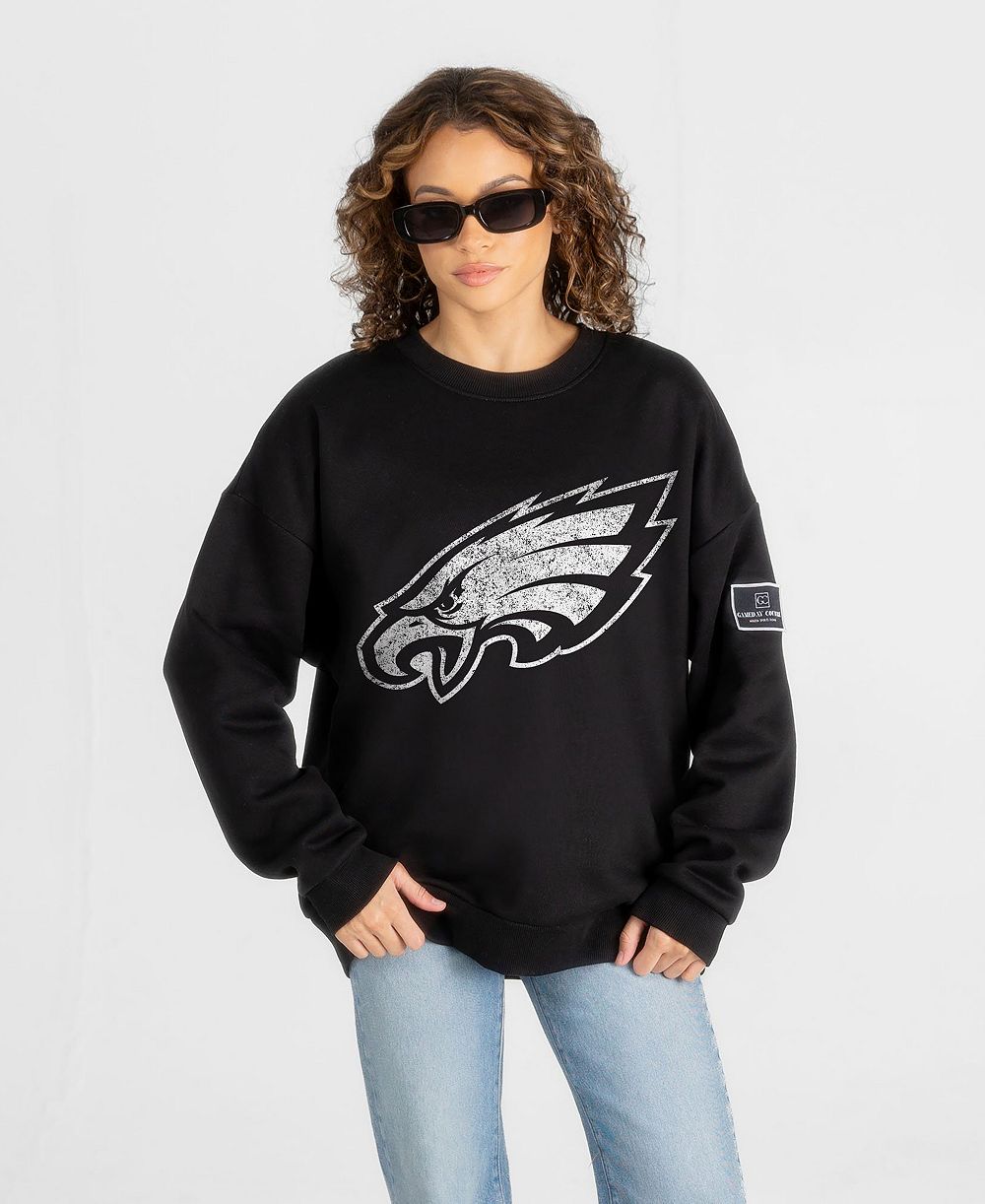 Gameday Couture Женский оверсайз-свитер с принтом Philadelphia Eagles