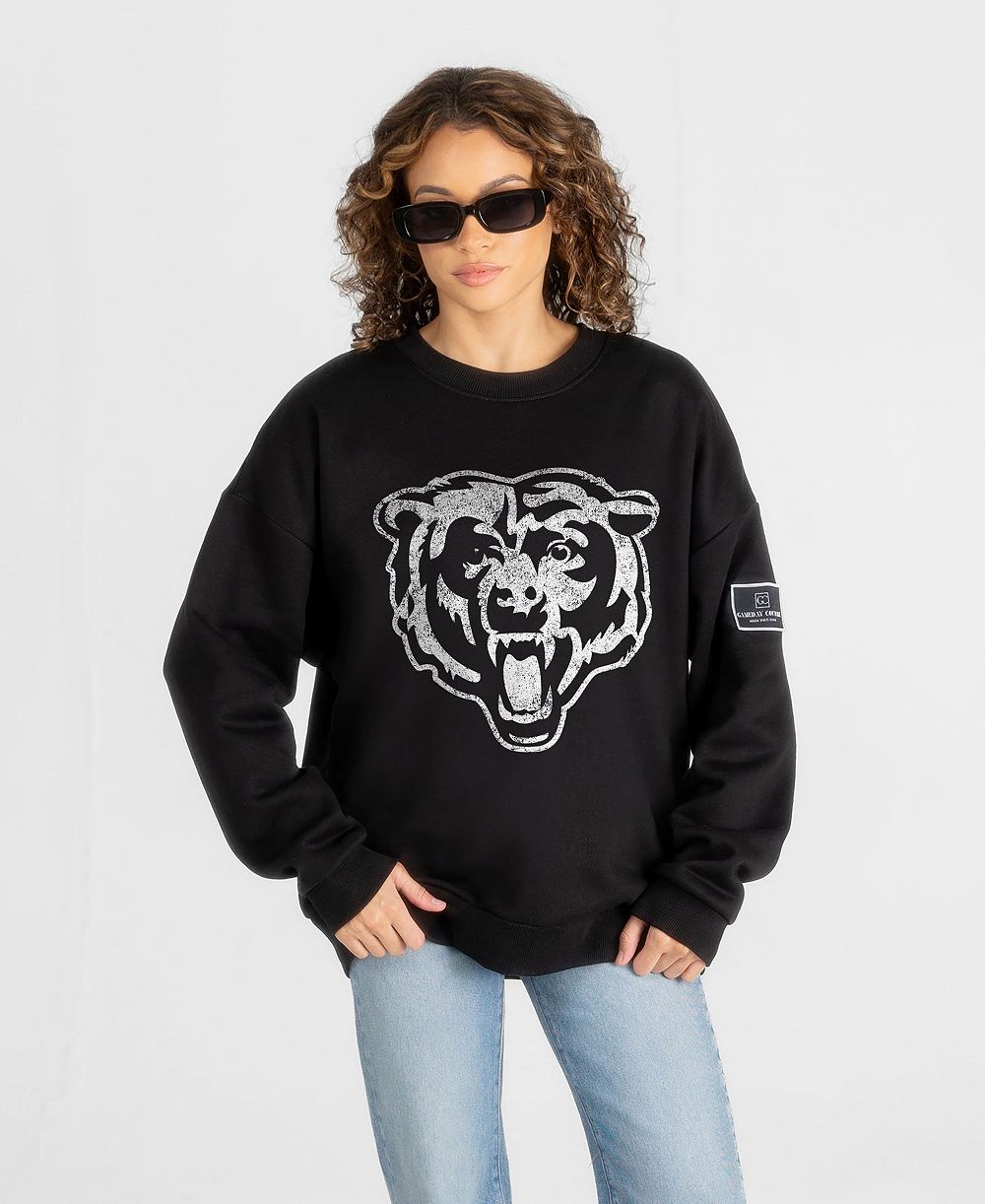 Женский оверсайз свитшот Gameday Couture с опущенным плечом, Chicago Bears