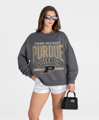 Gameday Couture женский оверсайз-свитшот с заниженной линией плеч, Purdue Boilermakers