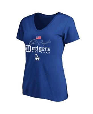 Fanatics Plus Size Los Angeles Dodgers USA 250 Years V-Neck T-Shirt