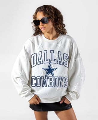 Gameday Couture Женская объемная толстовка с вырезом Crewneck, Dallas Cowboys Big Play Energy