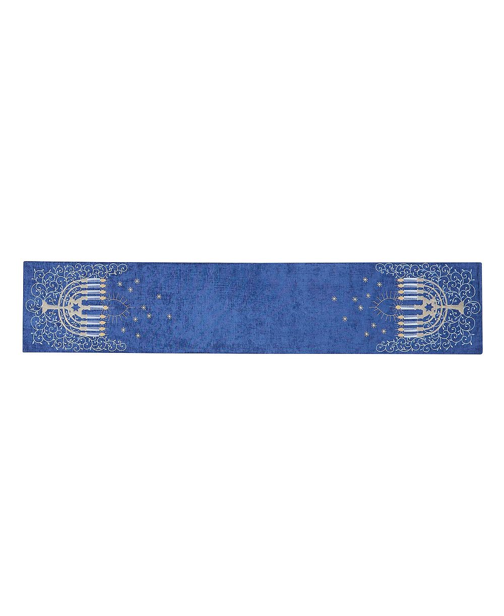 Декоративная дорожка Avanti с менорой для Хануки, 14" x 72"
