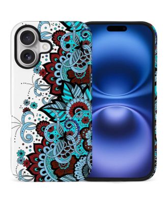 Blue mandala for iphone 16 plus